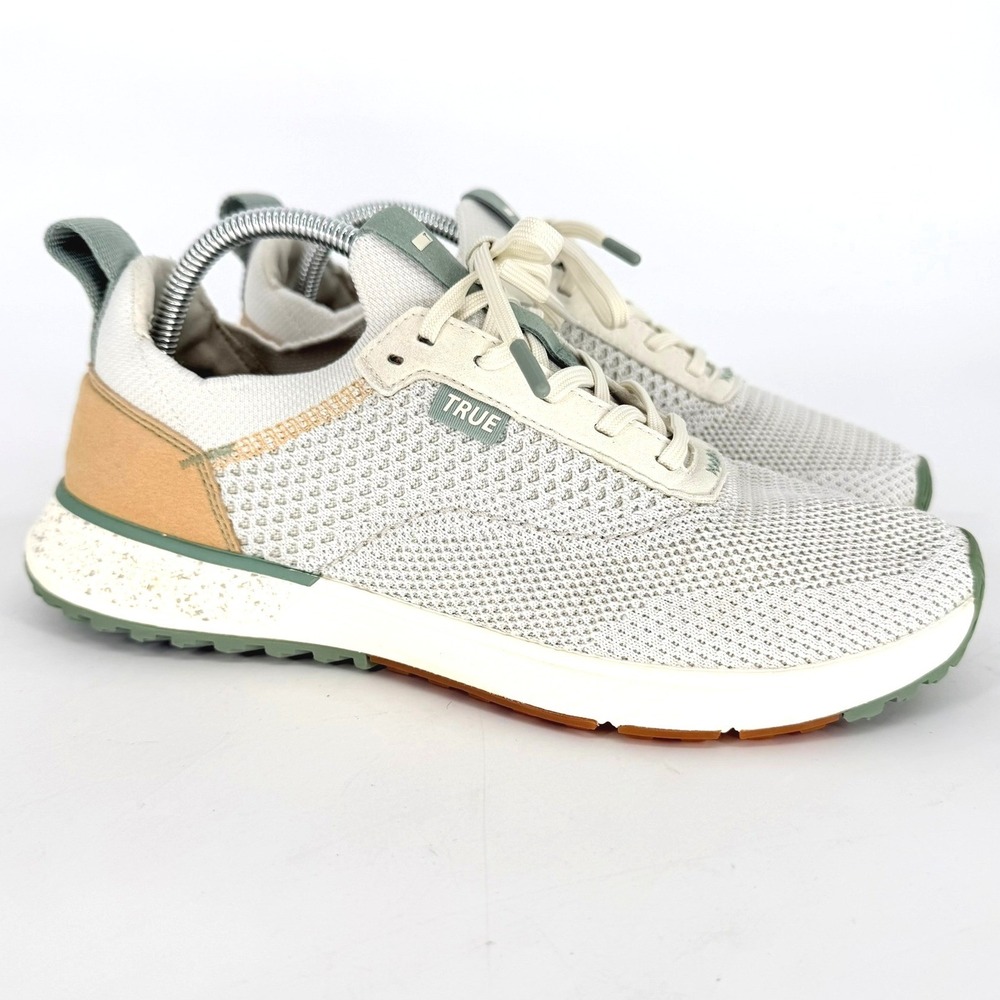 TRUE Linkswear All Day Knit‎ II Mens Golf Shoes White Sage Green Spikeless 10